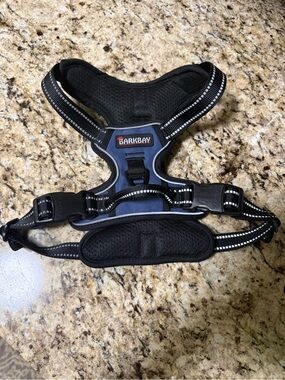 No pull Black and Blue Reflective Dog Harness